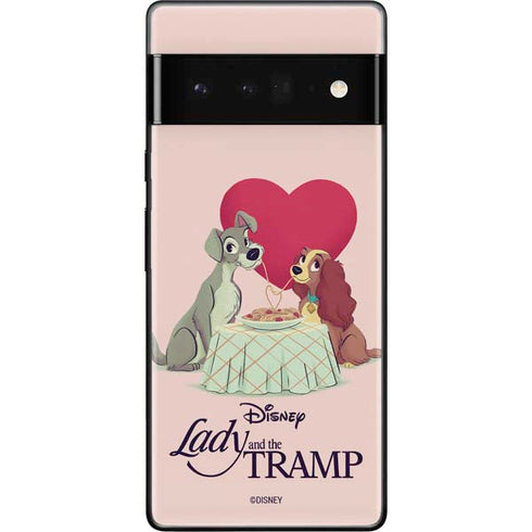 Disney Lady & The Tramp Spaghetti Dinner Google Pixel 6 Pro Skin